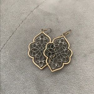 Silver gold earrings